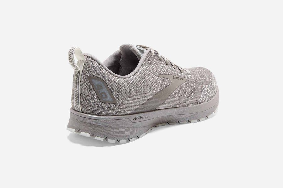 Brooks Revel 4 Road Running Shoes - Womens - White/Silver - AL4102865